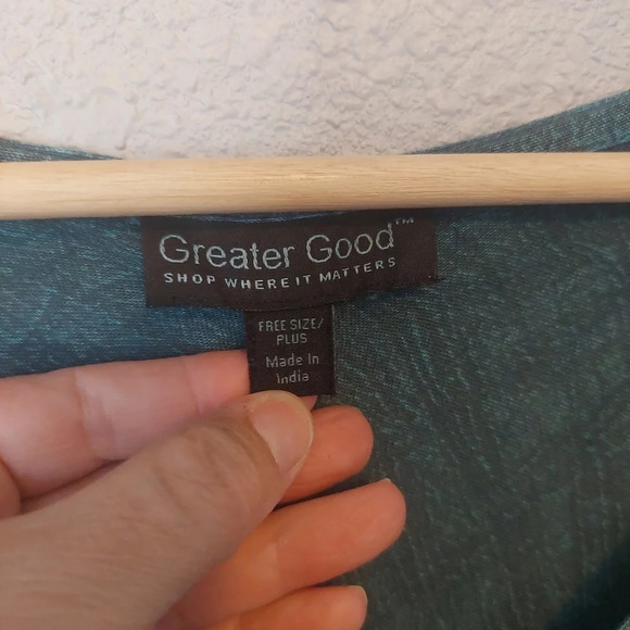 Bohemian Midi Dress Colorful Gauzy Multicolored hombre Beaded OS Plus - Picture 6 of 8